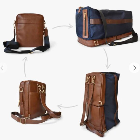 DriiBE HOLIDAY 4-in-1 Convertible Crossbody Duffle Bag Backpack Like NEW - Picture 1 of 5